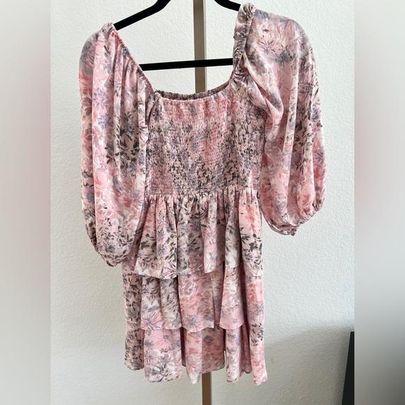 Entro Pink Floral Dress - Picture 5 of 6